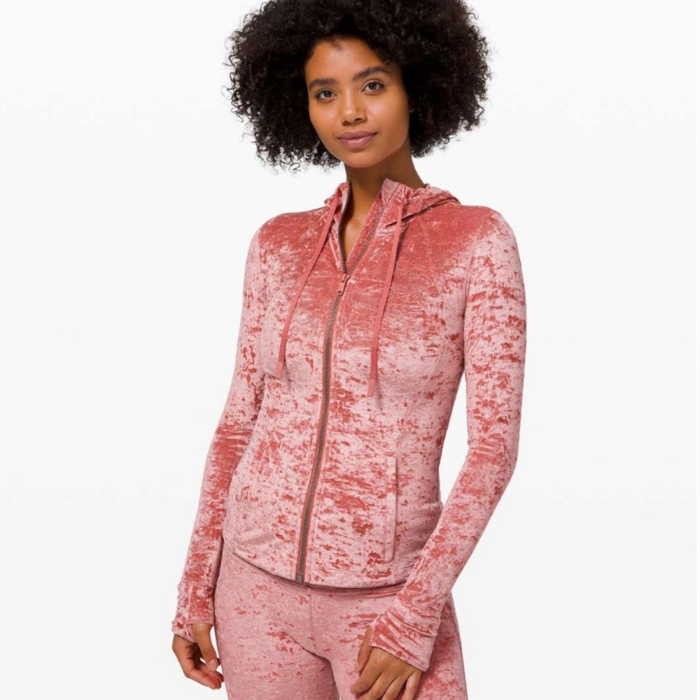 Lululemon Crushed Velvet Hooded Define Jacket